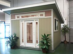 the new pro studio from tuff shed has been added to it's exterior