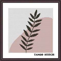 a cross stitch pattern with the words tano stitch in black and white on it