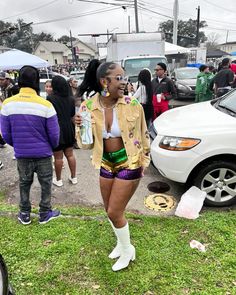 📸: Krizzy Hollifield (FB) #mardigrasoutfit #mardigras #mobilealmardigras #mobileal Baddie Outfits Casual, Just Girly Things, Baddie Outfits, Holiday Outfits, Girly Things