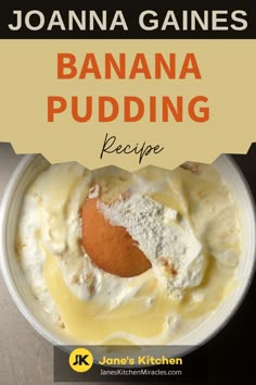 Banana pudding on a wooden table Not Your Mommas Banana Pudding, Homemade Banana Pudding From Scratch, Joanna Gaines Recipes, Southern Banana Pudding, Banana Uses, Banana Pudding Recipe, Homemade Custard, Cooking Pumpkin, Fresh Fruit Salad