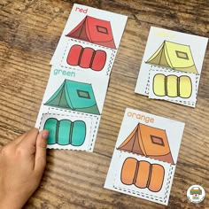 someone is doing their own cut outs to match the colors of tents and tent shapes