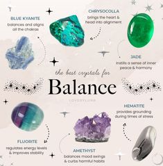 Cosmic Witch, Types Of Crystals