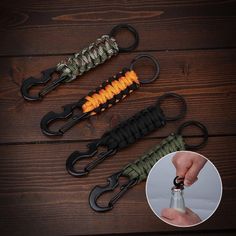 Carabiner Keychain, Hook Bracelet, Outdoor Climbing, Tactical Survival, Webbing Belt, Turtle Necklace, Outdoor Tools