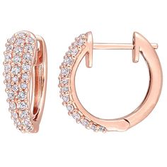 Add a dazzling complement to any outfit with these Stella Grace London white sapphire hoop earrings. Add a dazzling complement to any outfit with these Stella Grace London white sapphire hoop earrings. Metal: 10k rose gold Backings: click-it Packaging: boxed Finish: polished Length: 17.7 mmSTONE DETAILS Stone type: white sapphire Total weight: 3/4 ct. Shape: round Setting: pave Gemstones may have been treated to enhance their appearance. Special care may be required. Please visit our Gemstone Tr Fine Jewelry Hoop Earrings With Pave Setting, Rose Gold Diamond Hoop Earrings With Brilliant Cut, Rose Gold Hoop Earrings With Brilliant Cut Diamonds, Diamond-cut Diamond Hoop Earrings In Rose Gold, Rose Gold Diamond-cut Hoop Earrings, Diamond Cut Rose Gold Hoop Earrings, Rose Gold Hoop Earrings With Diamond Accents, Fine Jewelry Rose Gold Hoop Earrings For Anniversary, Rose Gold Hoop Earrings With Diamond Accents For Anniversary