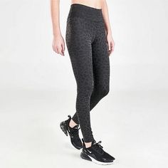 Nike Women One Black Glitter Leopard Print Mid Rise Full Length Leggings Women's Sz Medium Brand New With Tags Nike Stretch High Waist Activewear, Nike High Waist Stretch Activewear, Nike High-waist Stretch Activewear, Nike Full Length Leggings, Nike Black Full-length Activewear, Nike High Stretch Black Bottoms, High Stretch Nike Black Leggings, High Stretch Black Nike Leggings, Nike Black Yoga Leggings