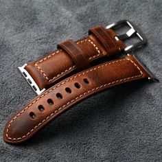 Band Material Type: Leather Band Length: 20cm Clasp Type: buckle Item Type: Watchbands Condition: New with tags Vintage Bracelet, Men Vintage, Vintage Bracelets, Leather Band, Watch Bands, Apple Watch, Buckle, Band, Bracelet