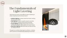 an article about lighting in the kitchen and living room is featured on this page, with text describing it