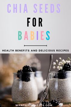 chia seeds for babies with text overlay