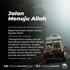 an advertisement for the malaysian motorhome company, jalan menui allah