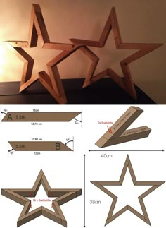 the wooden star is cut out and ready to be placed