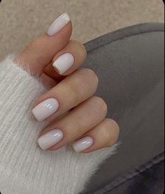 Milky Pink Nails, Old Money Nails, Money Nails, Kutek Disney, Milky Pink, Milky Nails, Simple Gel Nails, Basic Nails