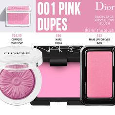 Cool Pink Blush Makeup, Bubblegum Pink Blush, Dior Backstage Rosy Glow Blush, Rosy Glow Dior, Dior Blush Swatch, Pink Blush Makeup Looks, Dior Blush Pink