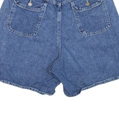 Item is in good used condition. Item states size 14M. >Size: S >Waist Size: 29" >Inside Leg: 5" >Rise: 12" >Hem: 12" 90s Denim Blue Shorts With Pockets, Retro Blue Jean Shorts With Pockets, Vintage Dark Wash Denim Shorts, Retro Denim Blue Jean Shorts With Pockets, Vintage Denim Shorts In Medium Wash, Vintage Medium Wash Denim Shorts, Vintage Denim Blue Jean Shorts With Pockets, 90s Denim Shorts With Pockets, Vintage High-rise Blue Jean Shorts