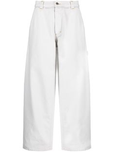 white cotton denim wide leg mid-rise concealed fly and button fastening belt loops two side slit pockets rear patch pocket White Jeans Png, Jeans Png, Png Clothes, Denim Wide Leg, Latest Fashion Design, Japanese Denim, Airport Fashion, Style Upgrade, Traditional Fashion