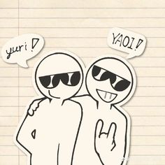 two stickers that say you're d and yaqid with sunglasses on them