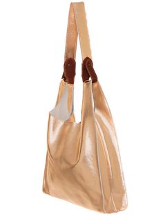 Gorgeous gold leather bag handmade in wonderful soft natural leather with a metallic finish. Light golden color. Removable handle for wearing it on the shoulder or by hand. Lightweight and large capacity. With inside zippered pocket. ##MEASURES: Width: 14,2 inches/36 centimeters. Height: 18,5 inches/47 centimeters. Depth: 3,9 inches/10 centimeters. Length of removable handle: 21,8 inches/55,4 centimeters. ##OTHER COLORS: Silver: www.etsy.com/listing/512908048/silver-leather-bag-leather-shoulder- Chic Gold Shoulder Bag With Detachable Handle, Modern Gold Hobo Bag With Gold-tone Hardware, Gold Bucket Shoulder Bag With Gold-tone Hardware, Gold Tote Shoulder Bag As A Gift, Gold Hobo Bag For Evening, Gold Shoulder Bag With Gold-tone Hardware For Shopping, Chic Gold Crossbody Hobo Bag, Gold Bag With Magnetic Closure For Daily Use, Gold Shoulder Bag With Gold-tone Hardware