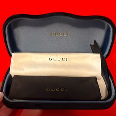 Brand New Never Used Gucci Large Black Velvet Sunglasses Case. Comes With Large Satin Pouch For Extra Protection And Cleaning Cloth. Super Cool And Sleek Perfectly Sturdy Storage For Your Precious Sunnies Sunglasses Satin Pouch, Gucci Accessories, Gucci Black, Super Cool, Cleaning Cloth, Large Black, Black Velvet, Sunglasses Accessories, Sunglasses Case