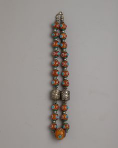 Amber Turquoise Necklace Amulet Style Turquoise Necklace With Colorful Beads, Handmade Turquoise Necklace, Turquoise Amulet Necklace With Large Beads, Spiritual Multicolor Hand-strung Turquoise Necklace, Bohemian Amber Oval Beads, Gems And Cabochons, Buddhist Practices, Rituals Set, Luxury Handmade Turquoise Beads, Gems, And Cabochons, Sacred Symbols