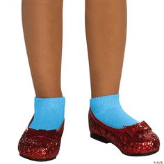 Girl's Wizard of Oz Dorothy Sequin Shoes The perfect accessory for your child's Dorothy costume. Red shoes with a glittery look and matching bow on the top of the front of the shoe. Small size is 7 inches long and 2 1/2 inches wide. Fits child shoe sizes 11-12. Girls Dorothy Costume, Red Sparkly Shoes, Red Glitter Shoes, Dorothy Shoes, Wizard Of Oz Dorothy, Dorothy Costume, Sequin Shoes, Sparkly Shoes, Ruby Slippers