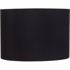 a black lampshade on a white background with no light bulb or plugs