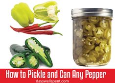 pickle and can any pepper in a jar