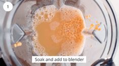 a blender filled with lots of liquid