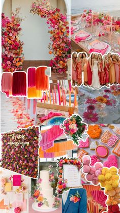 Pink and orange wedding decor Sunset Wedding Theme, Sunset Wedding Colors, Filipiniana Wedding Theme, Muslim Wedding Photos, Filipiniana Wedding, Wedding Decor Style, Beach Wedding Decorations, Sunset Wedding