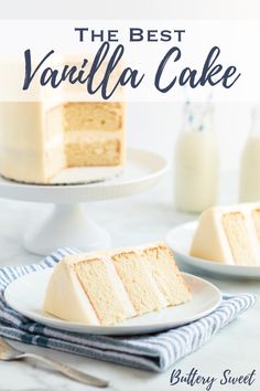 a slice of white cake sitting on top of a plate