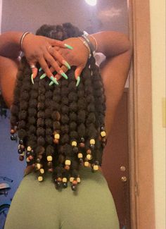 Bubble Braid On Black Hair, Poodle Hairstyles Black Women, Bubble Braid Black Hair, Bubble Hairstyle Natural Hair, Poodle Puff Hairstyle, Bubble Braids With Beads, Tying Shoes Aesthetic, Poodle Puffs Hairstyle Black Women, Bubble Locs