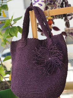 most 36 cm size 33 cm Introducing our stylish Purple Rope Beach Bag 🌊👜 - a versatile companion for your everyday adventures and beach getaways. This captivating bag features a vibrant purple color that complements any outfit. Its durable rope material ensures reliability for daily use. With ample space and a charming flower accessory 🌸, this bag is both practical and fashionable, making it an ideal choice for any occasion. 💜🌺 Purple Rectangular Bag For Summer, Casual Purple Double Handle Bag, Purple Crochet Tote Bag For Summer, Summer Purple Crochet Tote Bag, Large Capacity Purple Bag For Summer, Summer Large Capacity Purple Bags, Large Capacity Purple Bags For Summer, Casual Purple Shopping Bag, Casual Purple Bags For Shopping