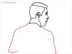 how to draw the face of a man