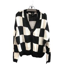 Brand: CMC Style: SWEATER Color: CHECKERED PATTERN Size: L Other Info: JUST POLLY - SKU: 321-32195-7209 CONDITION: GENTLY USED Scarf Belt, Style Sweater, Handbag Shoes, Designer Backpacks, Checkered Pattern, Clutch Wallet, Colorful Sweaters, Sustainable Fashion, Accessories Design