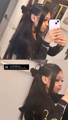 Side Part With Bow, Concert Hair, Quick Weaves, Nice Hairstyles, Sleek Ponytail Hairstyles, Birthday Hairstyles, Quick Natural Hair Styles, Weave Styles, Quick Weave Hairstyles