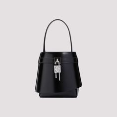 Imagine having a chic, versatile companion that elegantly swings alongside you, whether you're off to a brunch or a board meeting. This bag effortlessly combines sophistication and practicality with a touch of modern flair. It's the kind of accessory that whispers luxury without shouting it from the rooftops. Crafted from smooth black calf leather Features a single top handle and adjustable, detachable shoulder strap Distinctive padlock detail and 4G motif logo print Spacious main compartment wi Givenchy Top, Givenchy Bag, Mini Top, Pure Black, Top Handle Handbags, Leather Bucket Bag, Handle Bag, Leather Top, High Quality Leather