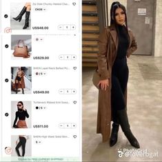 Shien Winter Looks, Classy Outfits Shein, Business Airport Outfit, Shein Inspired Outfits Fall, Shein Fall Outfit Ideas 2023, Shein Fall Outfits Black Women, Shein Business Casual Outfits, Shien Outfit Idea For Winter, Shein Outfits Fall 2023 Baddie