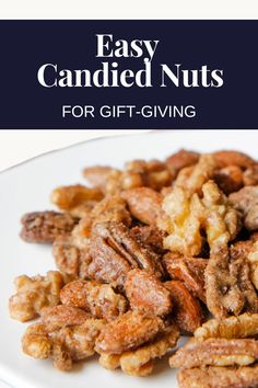 Candied Nut Recipe Candied Nuts Recipe, Spice Combinations, Salted Caramel Mocha, Pecan Salad, Nut Recipes, Holiday Snacks, Gluten Free Cake, Candied Nuts