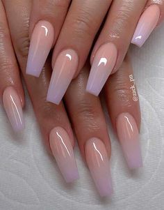 Ombre Nail Art Designs, Cute Acrylic Nail Designs, Nail Art Ombre, Pretty Nail Art Designs, Summer Acrylic Nails, Pretty Nail Art, Nail Designs Glitter