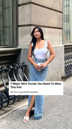 We love a good skirt moment. Filter all articles by body type, size, height, age, and budget at Excluded Fashion. Skirt Trends, Fashion Outfits, Fashion Skirts, Skirts, Skirt Outfits, Fall Skirts, Maxi Skirts. Skirt Outfits Fall, Fashion Skirts, Skirt Trends, Outfits Fall, Fall Skirts, Maxi Skirts, Fall 2023, Outfits Fashion