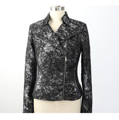 Tina Moto Jacket in Jacquard