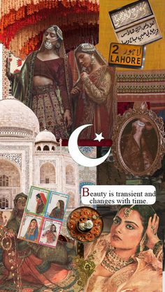 Mughal Inspired Moodboard, Indian Wallpaper Aesthetic, Indian Aesthetic Wallpaper, Outer Space Wallpaper, Pakistani Aesthetic, Pakistani Art, Desi Art, South Asian Aesthetic, Bollywood Retro