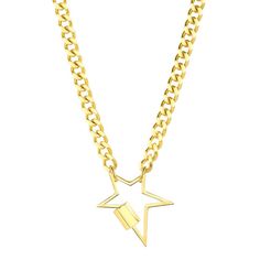 YOU'RE THE STAR - Katie Rae Collection Trendy Star-shaped Charm Necklaces For Parties, Trendy Star Charm Necklaces For Parties, Trendy Star-shaped Charm Necklace With Adjustable Chain, Trendy Star Charm Necklace With Adjustable Chain, Edgy Star Charm Jewelry As A Gift, Trendy Star Charm Necklaces, Edgy Star-shaped Jewelry With Star Charm, Trendy Star-shaped Chain Necklace With Adjustable Chain, Five Pointed Star