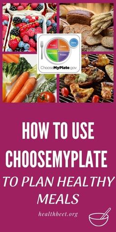 how to use chosemyplate to plan healthy meals