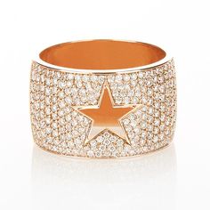 Shooting Star Ring Stephanie Gottlieb, Gold Jewellry, Stackable Bands, Pave Diamond Ring, Shooting Star, Shining Star, Star Ring, Shooting Stars, Crazy Shoes