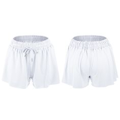 Elevate your workout wardrobe with the Unique Bargains Women's Flowy Running Shorts. Designed for both functionality and style, these high-waisted shorts offer a flattering fit that moves with you.

- **Size**: Medium
- **Color**: White
- **Material**: Chlorinated Fiber
- **Gender**: Female
- **Age Group**: Adult
- **Features**: Wide elastic waistband for comfort, soft fabric for moisture absorption and ventilation, lightweight and cool to the touch

Perfect for a variety of activities including High-waisted Shorts For Training With Elastic Waistband, Summer Activewear With Relaxed Fit And High Waist, Gym High-waisted Shorts With Wide Waistband, High-waisted Gym Shorts With Wide Waistband, Gym Shorts With Wide High Waistband, High-waisted Athletic Shorts For Yoga With Elastic Waistband, High-waisted Yoga Athletic Shorts With Elastic Waistband, Yoga High-waisted Athletic Shorts With Elastic Waistband, High-waisted Elastic Yoga Athletic Shorts