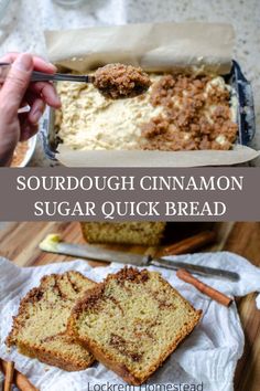 this sourdough cinnamon sugar quick bread is so good it's easy to make