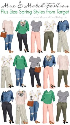 Plus-koon Muoti, Create A Capsule Wardrobe, Plus Size Spring, Spring Styles, Summer Capsule Wardrobe, Fashion Capsule