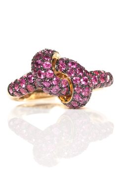 THE LOVE KNOT – Ruby Love Knot Ring – Marissa Collections Knot Rings, Gold Ruby Ring, Pink Gold Rings, Love Knot Ring, Ruby Ring Gold, Knot Ring, Love Knot, Bling Rings, Fine Jewels