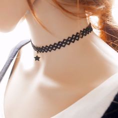 Star Moon Sun Choker Necklace Pendant Maxi. Trendy Moon Charm Necklace For Party, Trendy Star Charm Choker, Trendy Adjustable Star Necklaces, Star-shaped Clavicle Chain Choker Gift, Trendy Adjustable Star-shaped Necklace, Black Star Charm Choker Necklace, Trendy Party Necklace With Star Charm, Trendy Star Charm Choker As Gift, Trendy Choker With Star Charm For Gift