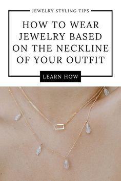 Styling and layering necklaces can be hard work - especially if you're not sure what jewelry to wear with what neckline! Watch this video now to get my top tips for jewelry to wear with different necklines. Use this jewelry neckline guide to decide what jewelry to wear with your outfit today.