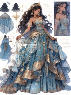 Gaun Abad Pertengahan, Dreamy Gowns, Old Fashion Dresses, Chique Outfits, Fashion Illustration Dresses